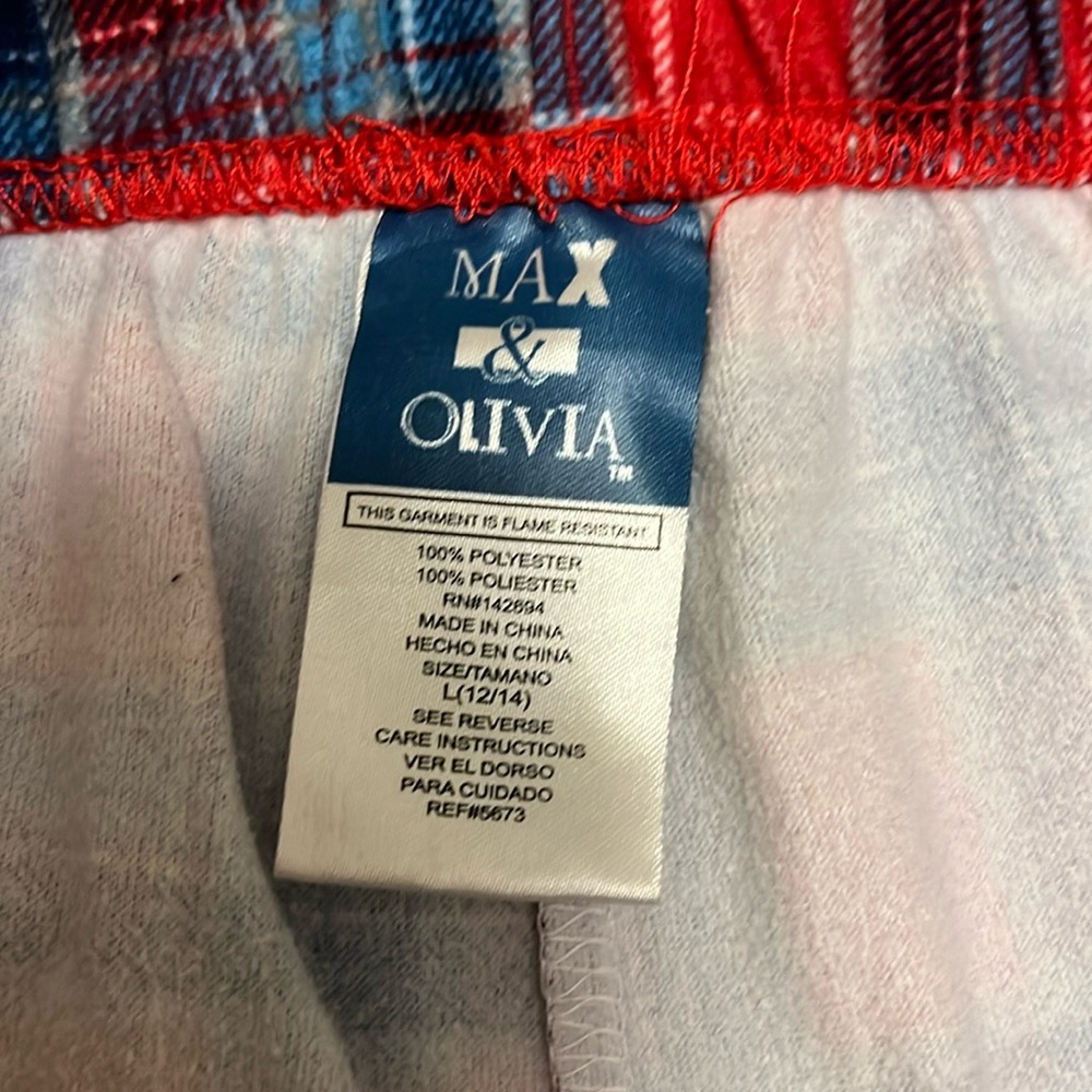 Max & Olivia Snow Cool PJs size L (12/14) - Picture 3 of 6